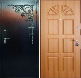 Порошок с ковкой и панель МДФ - пвх