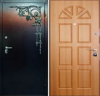 Порошок с ковкой и панель МДФ - пвх