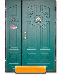 Дверь в тамбур с двух сторон панель МДФ