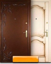 Порошок с декором и филенчатая панель МДФ