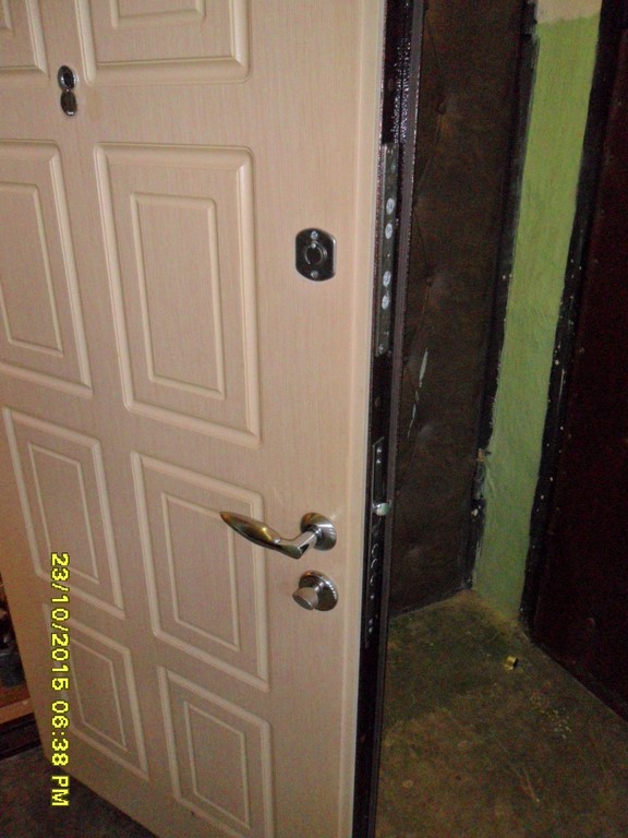 Установить стальную дверь с накладкой из дерева Двери входные для квартиры Октябрьский