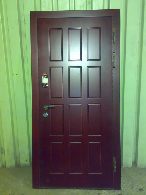 Производство дверей с отделкой мдф шпон Входные стальные двери с отделкой мдф
