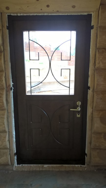 027 Недорогие элитные двери с остеклением заказать