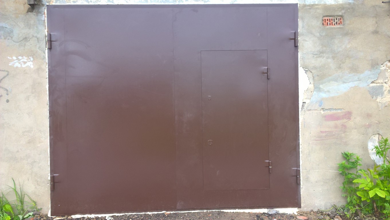 Ворота распашные металлические Поварово