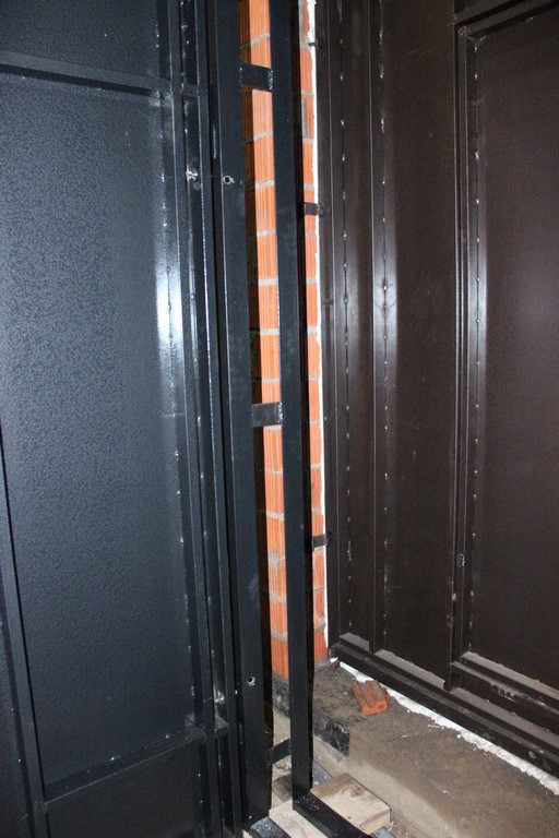 Гаражные ворота с спаренной коробкой