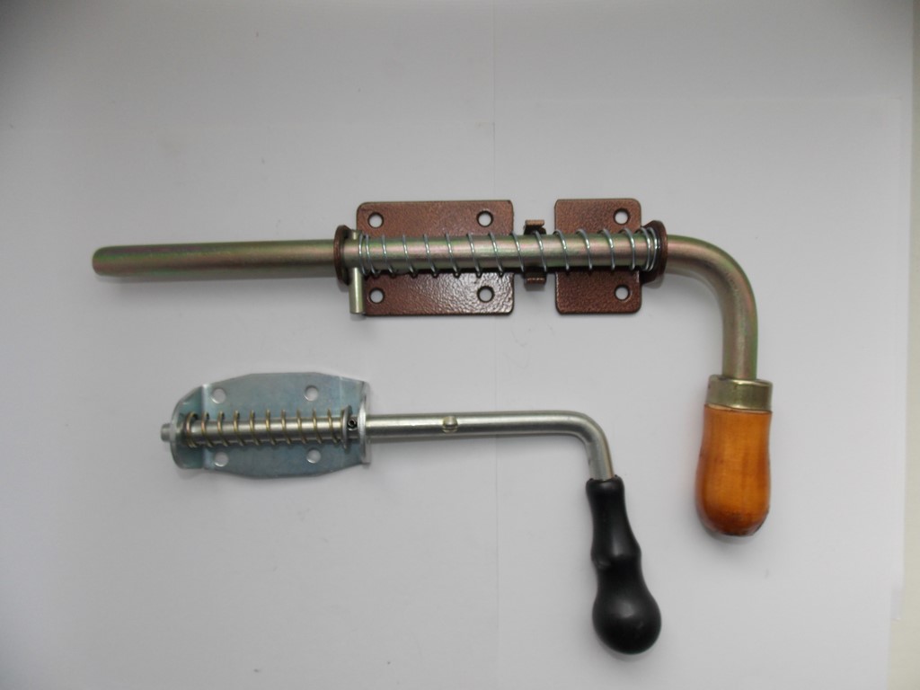 Гаражные засовы на пружинах как выглядят 