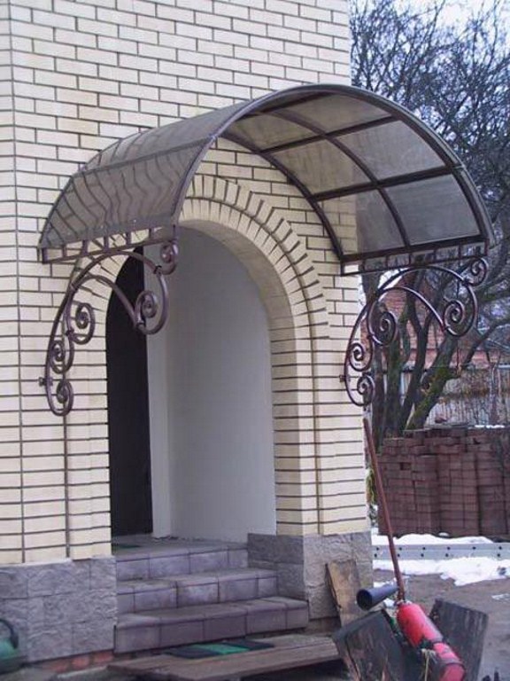 Стальные козырьки